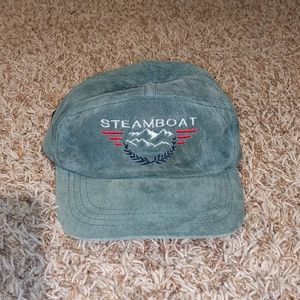 Green "steamboat" hat